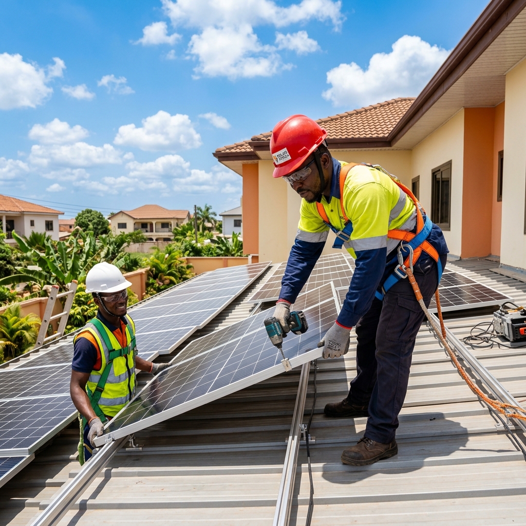 Solar panel installation